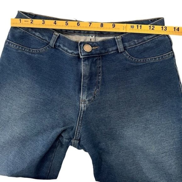 Theory Women’s Stretch Jeans Size 4 Boot Cut Light Medium Wash - Picture 6 of 11